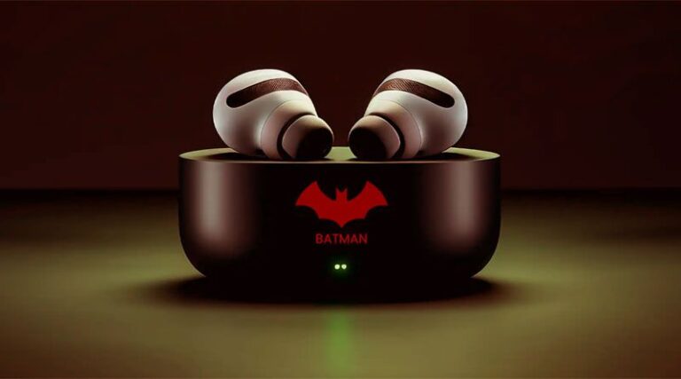 batman style wireless bt earbuds